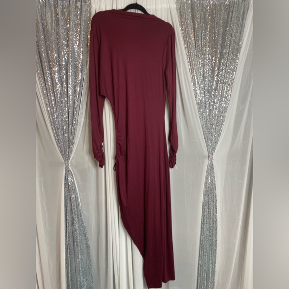 (NWT)Fashion Nova Ruched Maxi Dress - Picture 3 of 5